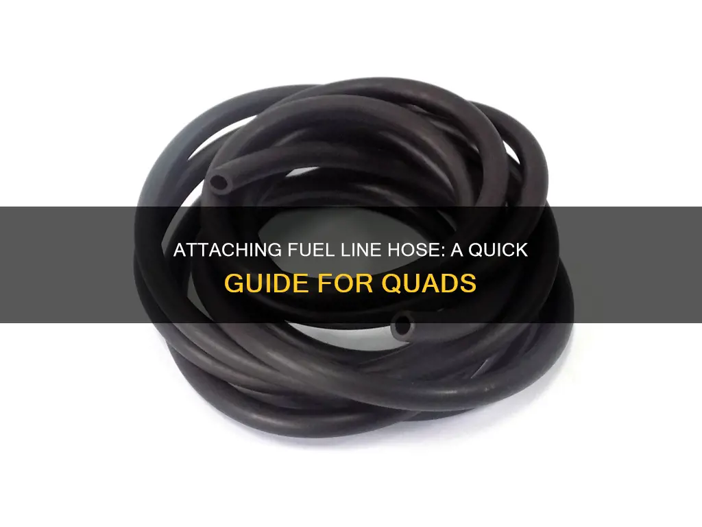 how to attach fuel line hose on quad