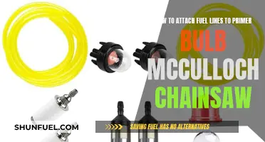 Fuel Line Attachment: A Guide to Priming Your McCulloch Chainsaw