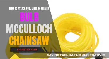 Attaching Fuel Lines: Primer Bulb McCulloch Chainsaw Guide