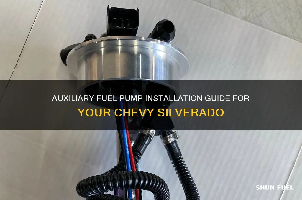 how to auxiliary fuel pump silverado