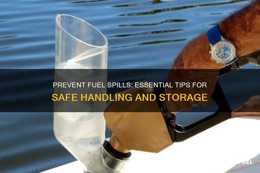 how to avoid fuel spillage