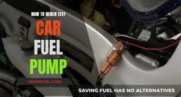 Testing a Car Fuel Pump: Bench-Style