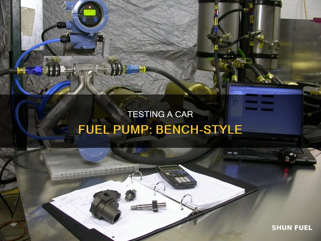 how to bench test car fuel pump
