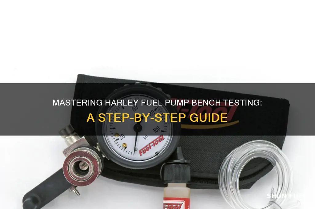how to bench test harley fuel pump