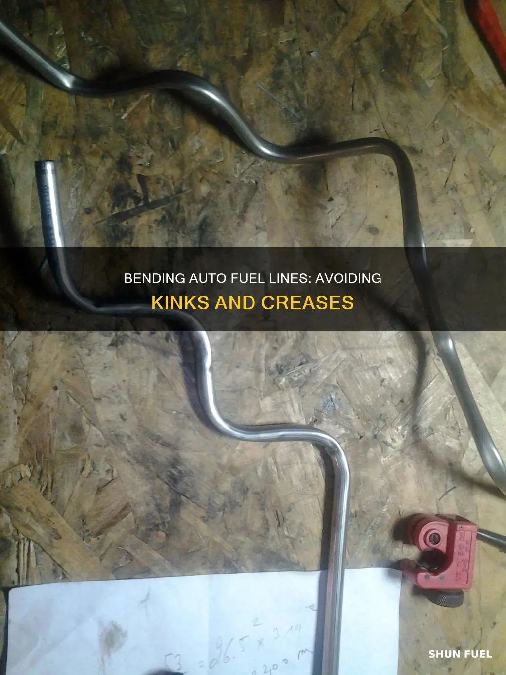 how to bend auto fuel line without kinking