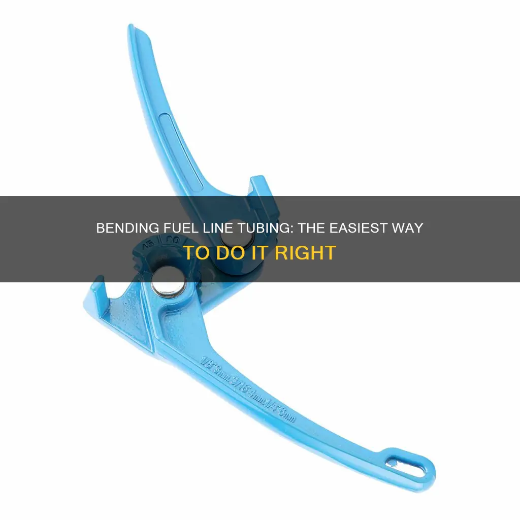how to bend fuel line tubing
