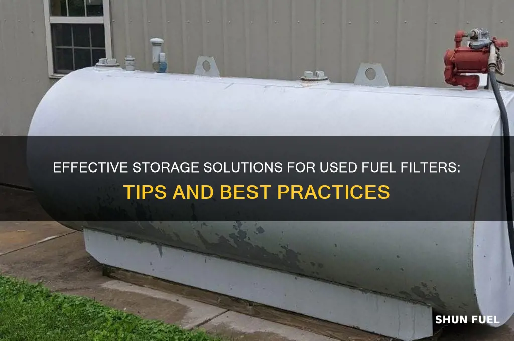 how to best store used fuel filters
