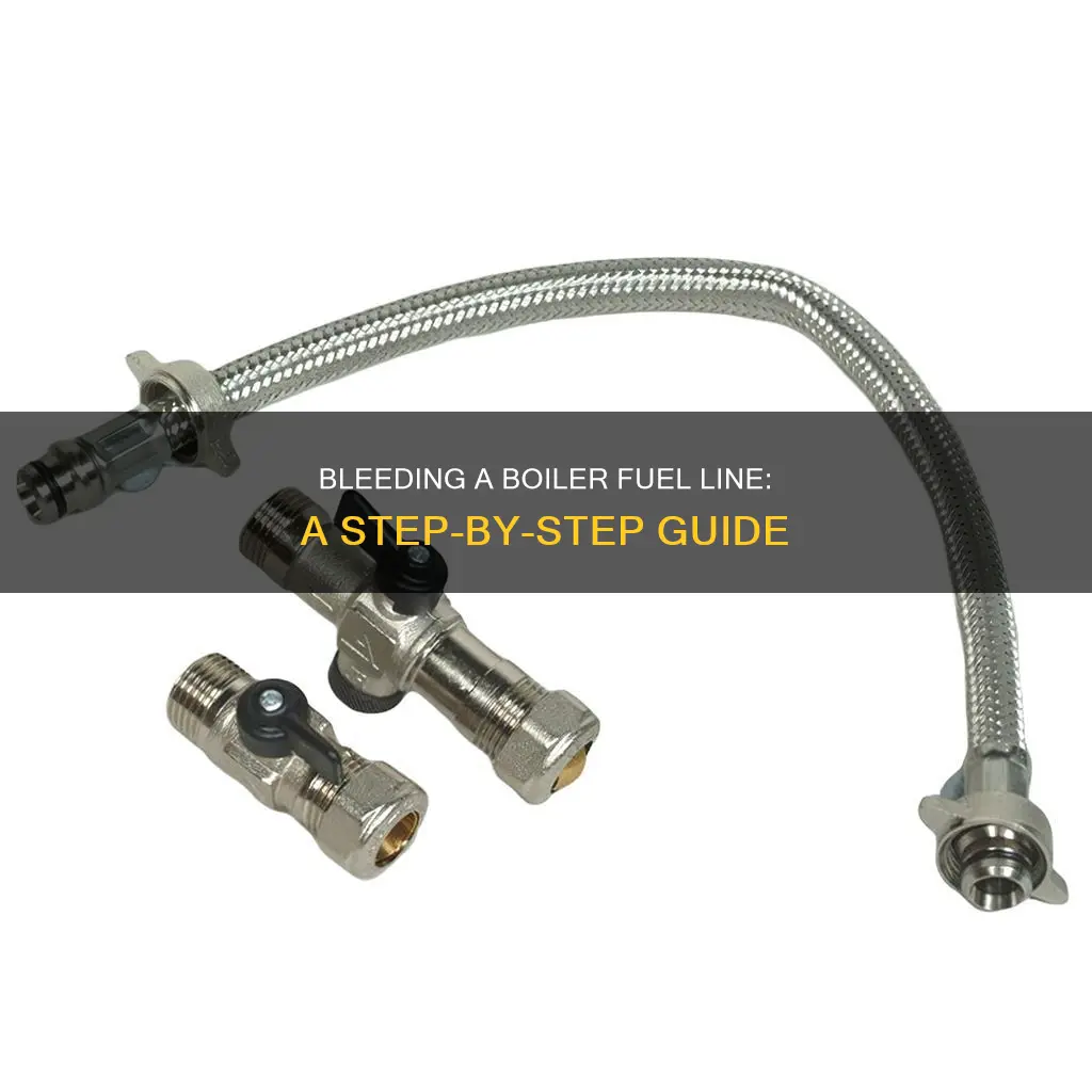 how to bleed a boiler fuel line