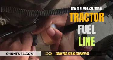 Bleeding a Craftsman Tractor Fuel Line: Step-by-Step Guide