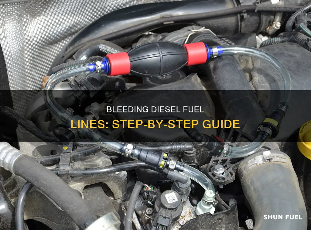 how to bleed a diesel fuel line