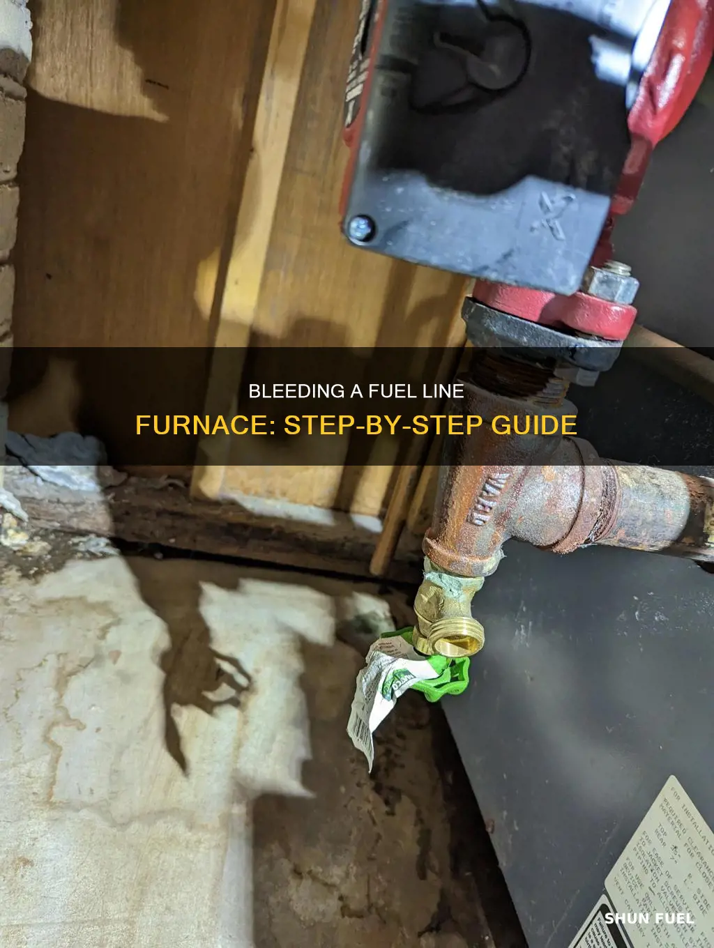 how to bleed a fuel line furnace