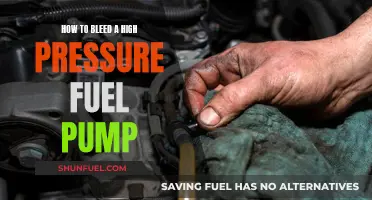 Bleeding a High-Pressure Fuel Pump: A Step-by-Step Guide