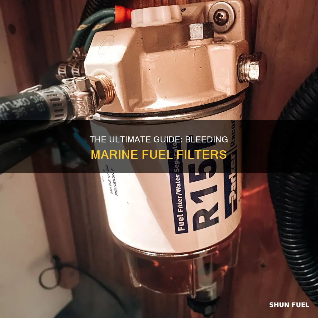 how to bleed a marine fuel filter