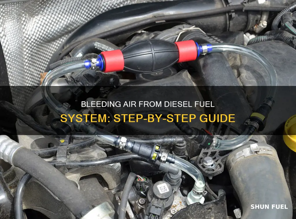 how to bleed air from a diesel fuel system