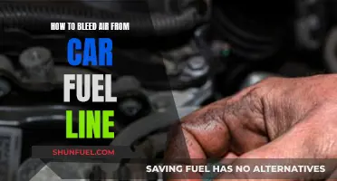Bleeding Air from Your Car's Fuel Line: A Step-by-Step Guide