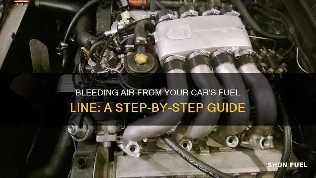 how to bleed air from car fuel line