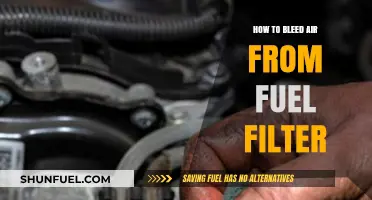Bleeding Air from Fuel Filter: Step-by-Step Guide