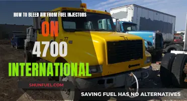 Bleeding Air from Fuel Injectors on a 4700 International: Step-by-Step Guide