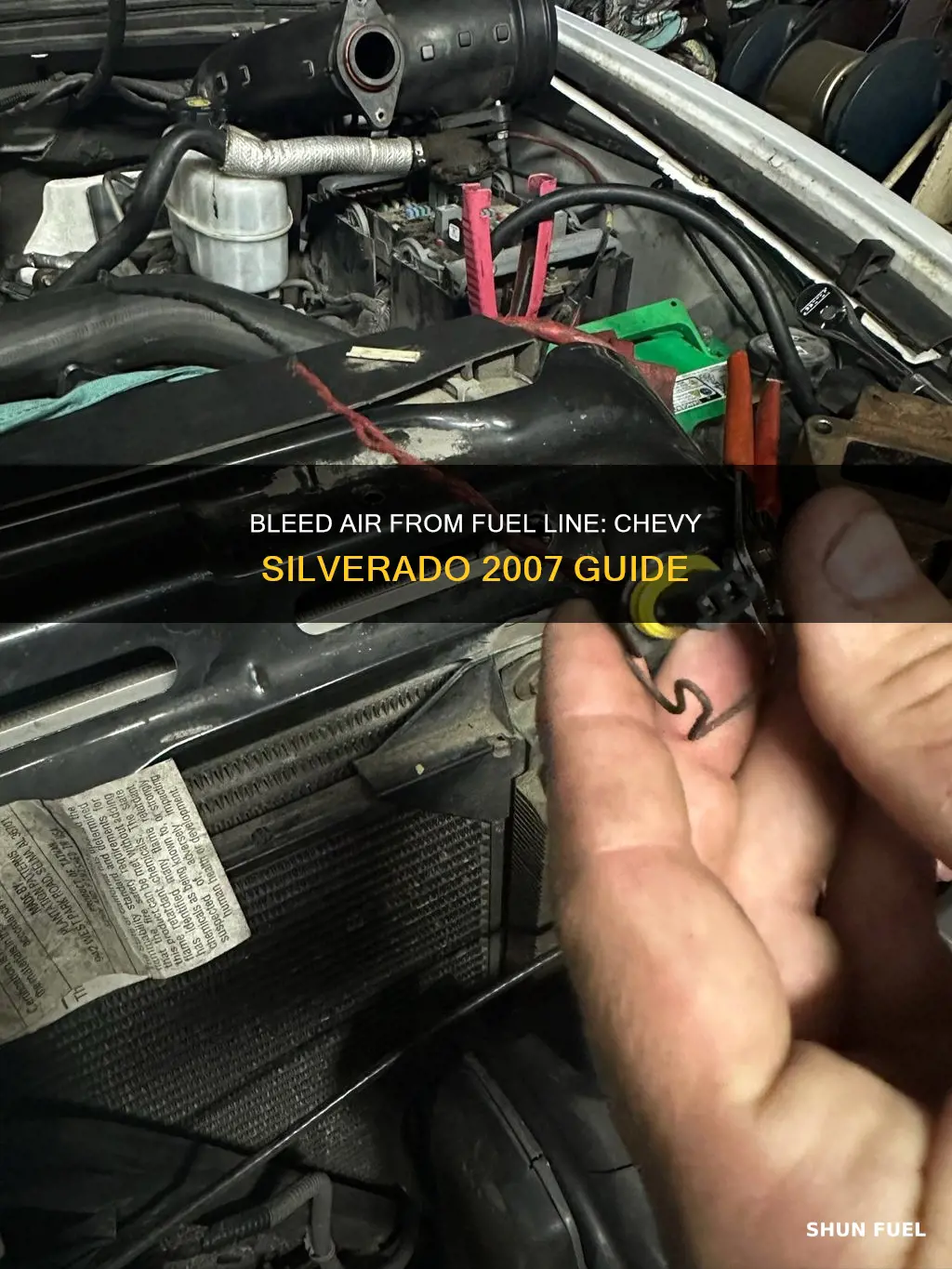 how to bleed air from fuel line 2007 chevy silverado