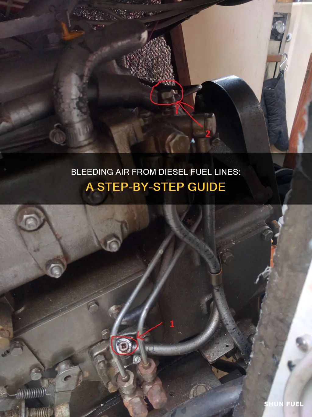 how to bleed air from fuel line diesel