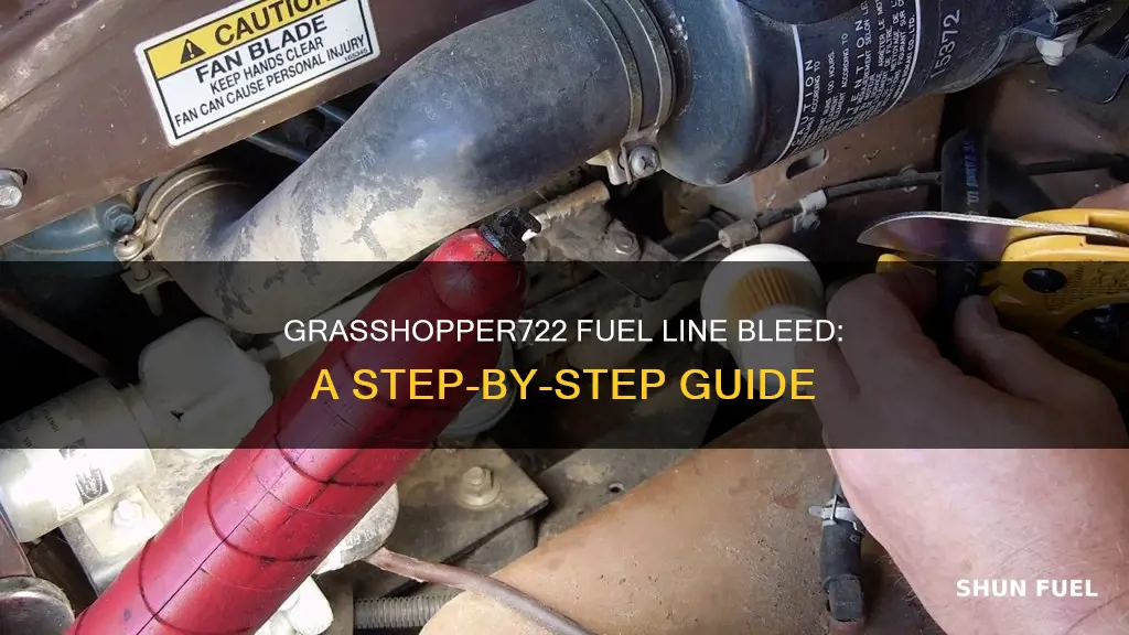 how to bleed air from fuel line vb of grasshopper722