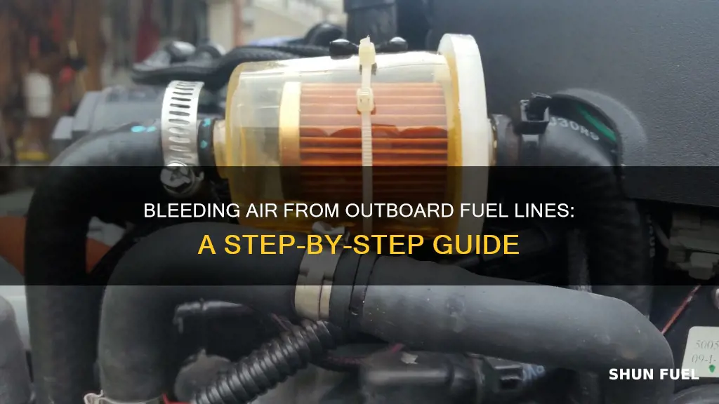 how to bleed air from outboard fuel line