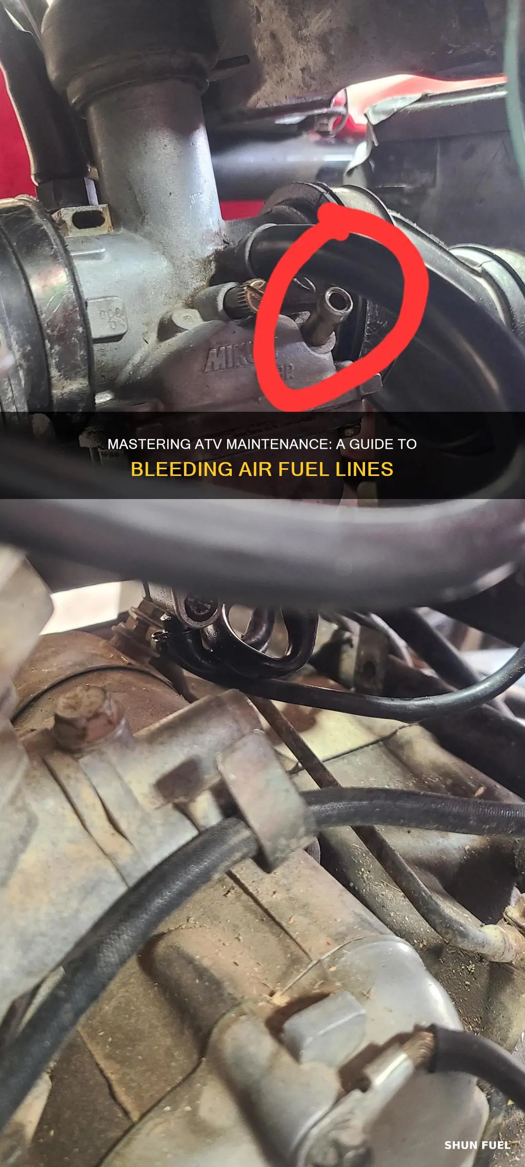 how to bleed air fuel line atv