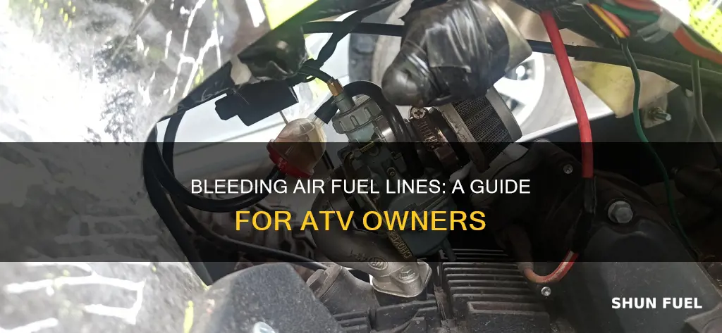how to bleed air fuel line atv