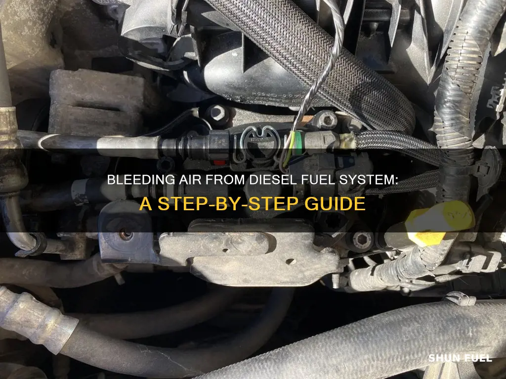 how to bleed air out of diesel fuel system