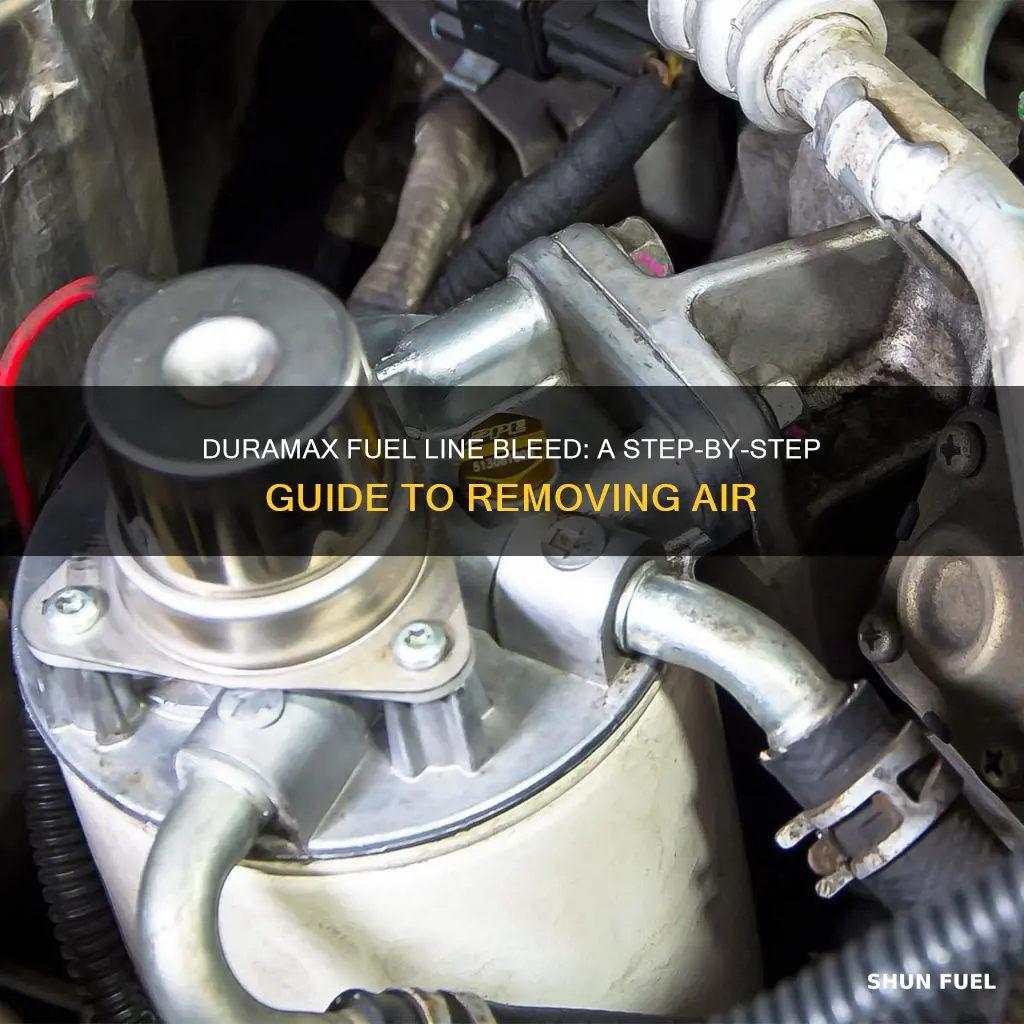 how to bleed air out of duramax fuel lines