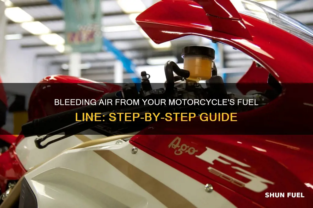 how to bleed air out of fuel line motorcycle
