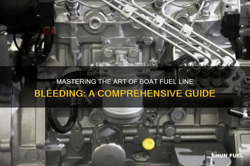 how to bleed boat fuel lines