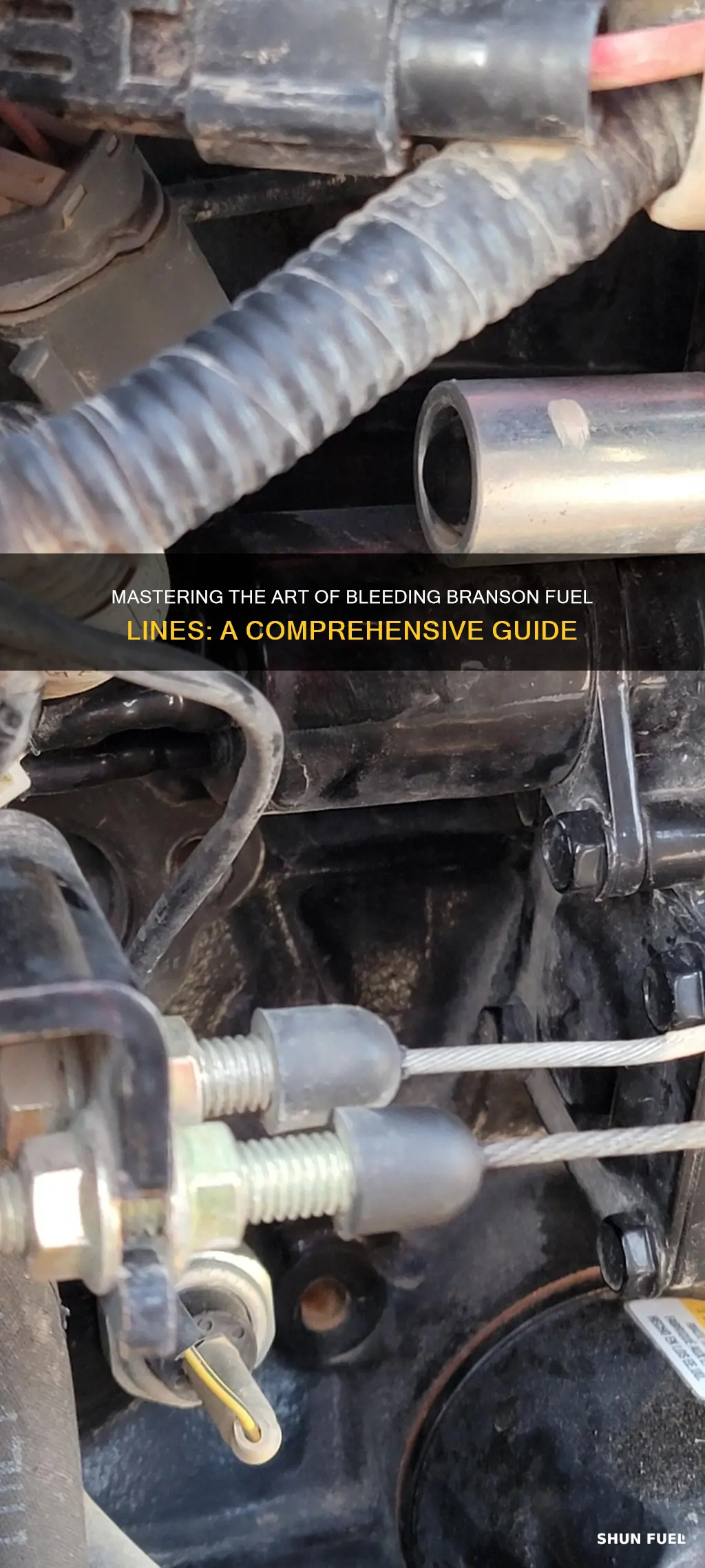 how to bleed branson fuel lines