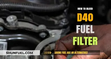 Bleeding the D40 Fuel Filter: Step-by-Step Guide