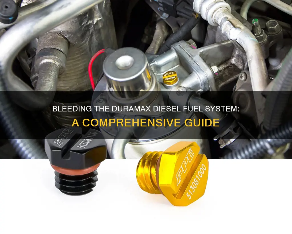 how to bleed duramax diesel fuel system c7500
