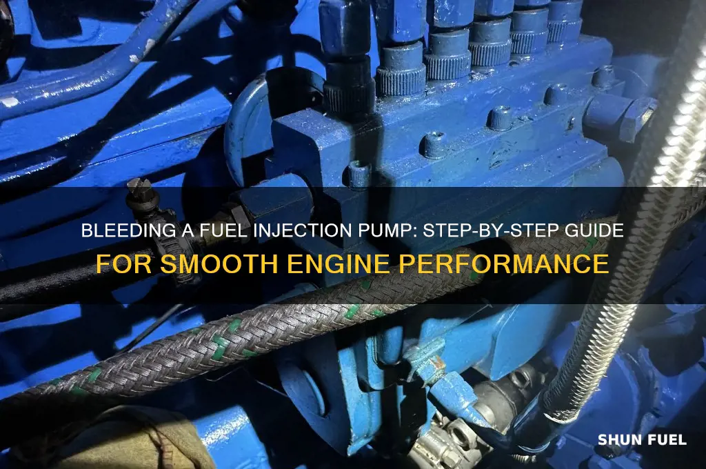 how to bleed fuel injection pump