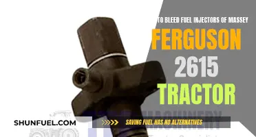 Bleeding Fuel Injectors: Massey Ferguson 2615 Tractor Maintenance Guide