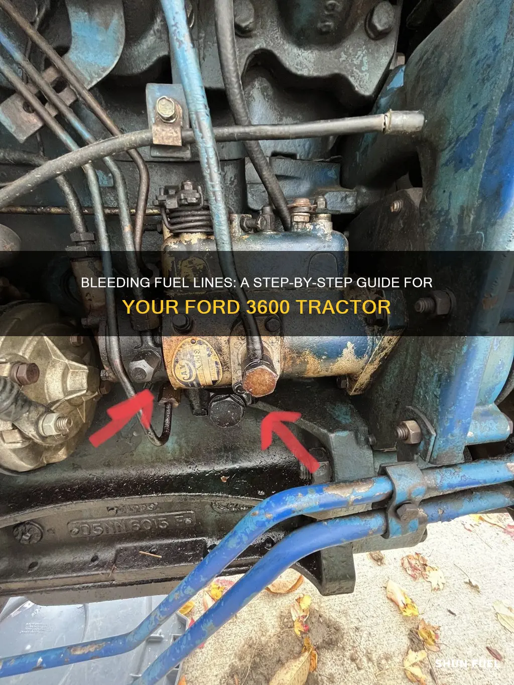 how to bleed fuel line on 3600 ford tractor