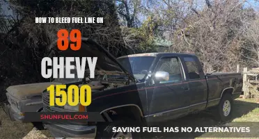 Bleed Fuel Line: A Guide for Chevy 1500 Owners