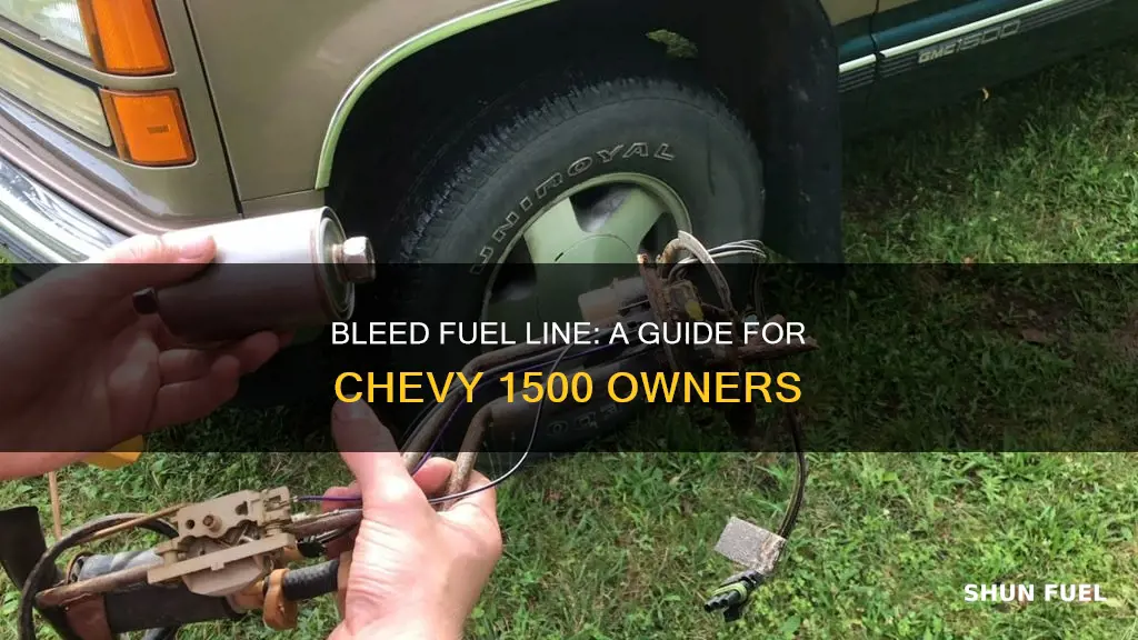 how to bleed fuel line on 89 chevy 1500