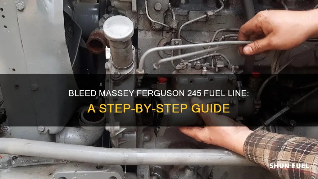 how to bleed fuel line on massey ferguson 245