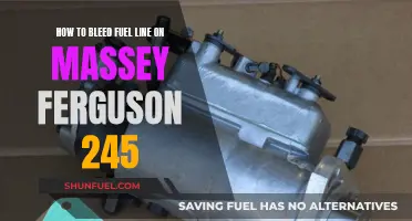 Bleeding the Fuel Line on your Massey Ferguson 245 Tractor