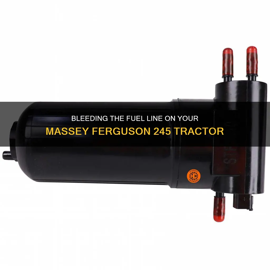 how to bleed fuel line on massey ferguson 245
