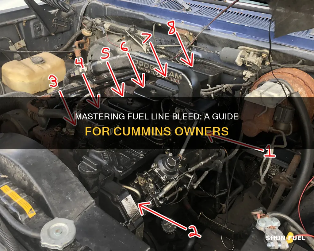 how to bleed fuel lines 97 cummins