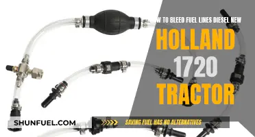 Bleeding Diesel Fuel Lines: New Holland 1720 Tractor Guide