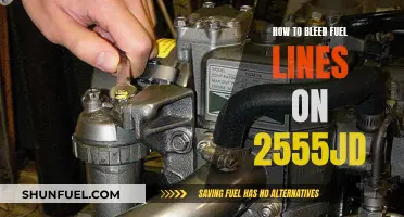Bleeding Fuel Lines: 2555JD Maintenance Guide