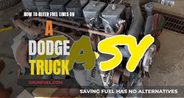 Dodge Truck Fuel Line Bleeding: A Step-by-Step Guide