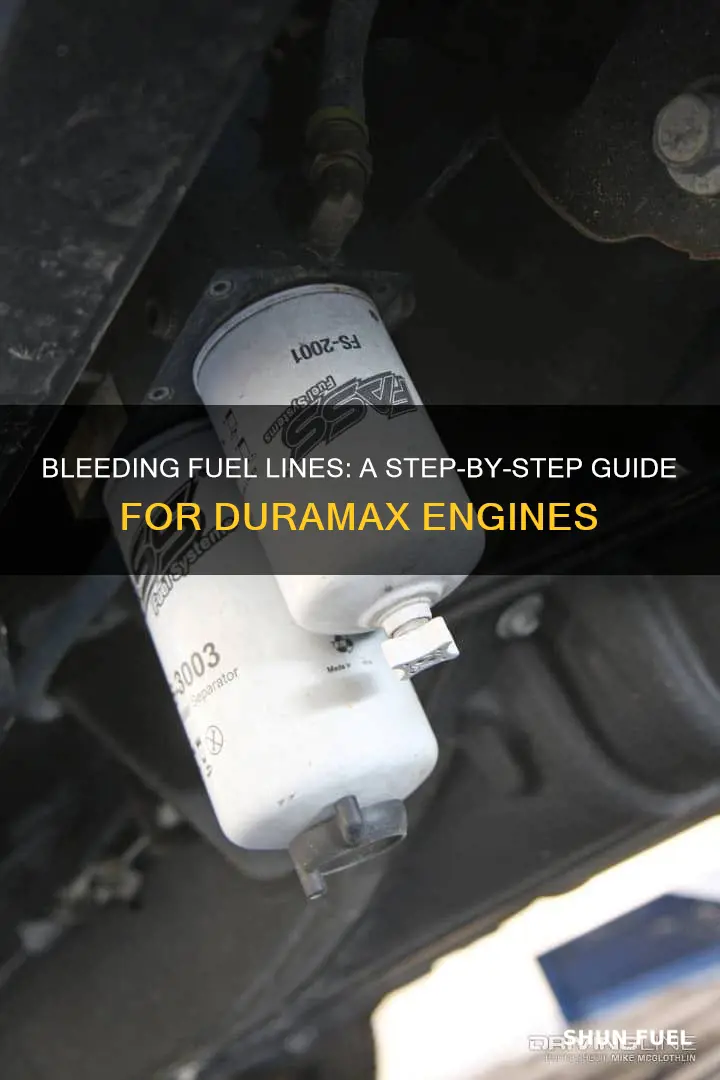 how to bleed fuel lines on a duramax