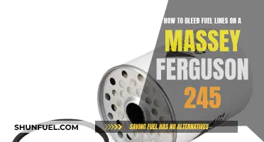 Bleeding Fuel Lines: Massey Ferguson 245 Maintenance Guide