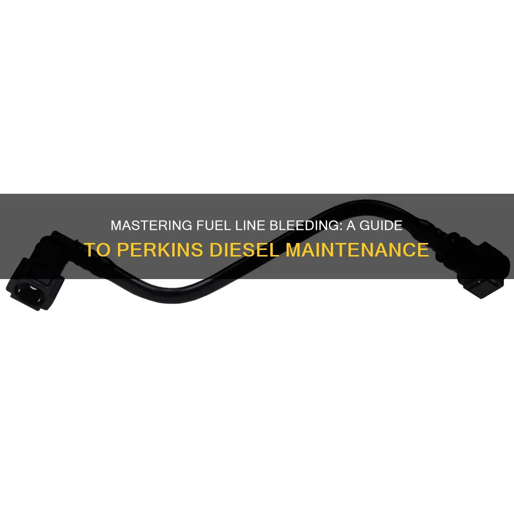 how to bleed fuel lines on a perkins diesel